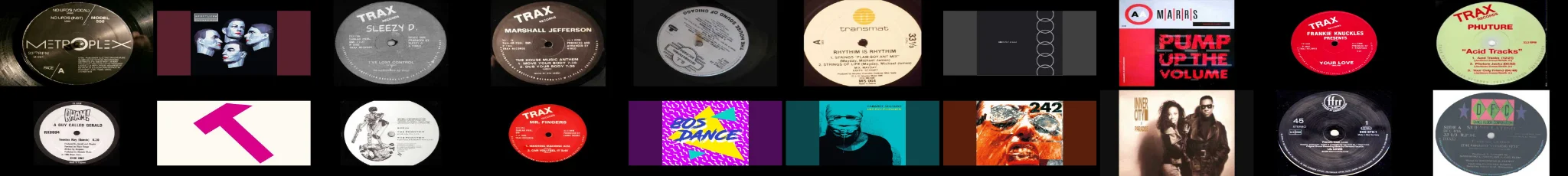 Teaser image of the Techno & Acid Origins playlist from Electronic Music Volume 03